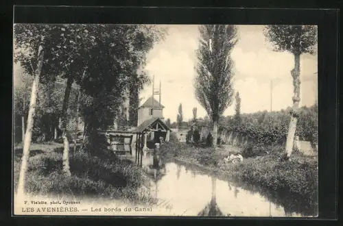 AK Les Avenières, Les bords du Canal