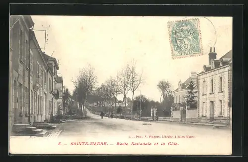 AK Sainte-Maure, Route Nationale et la Cote