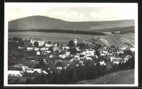 AK Val Klobouky, Panoramablick auf die Ortschaft