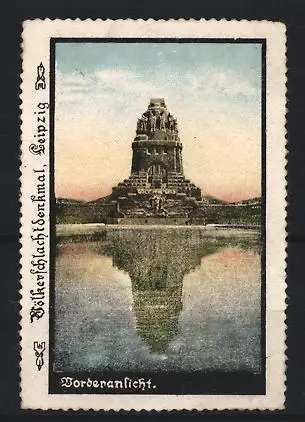 Reklamemarke Leipzig, Völkerschlachtdenkmal, Vorderansicht