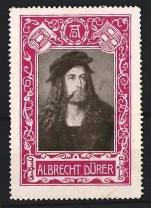 Reklamemarke Albrecht Dürer, Porträt des Künstlers