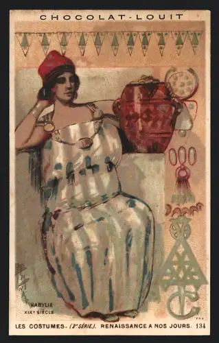 Sammelbild Chocolat Louit, Les Costumes, 2e série, Renaissance a nos jours
