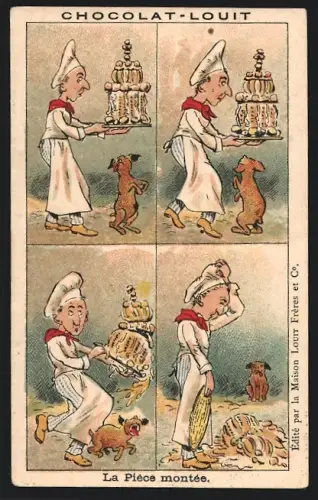 Sammelbild Chocolat-Louit, La Pièce montée