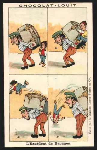 Sammelbild Chocolat-Louit, L`Excédent de Bagages