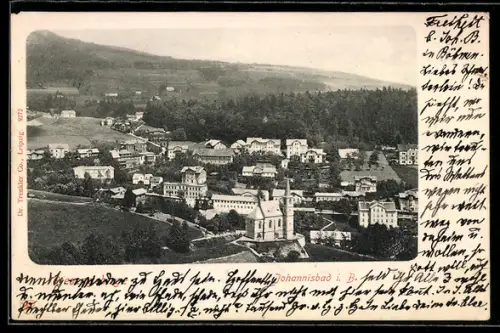 AK Johannisbad / Janske Lazne, Ortsansicht