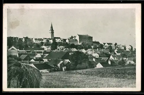 AK Jamnitz, Totalansicht mit Kirchturm