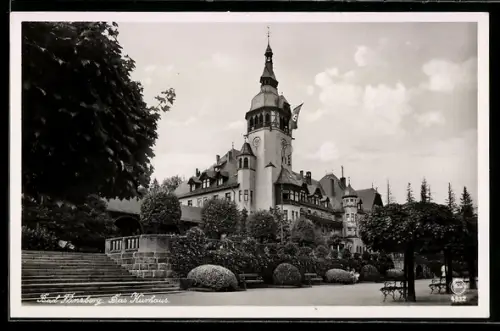 AK Bad Flinsberg /Isergebirge, Blick zum Kurhaus