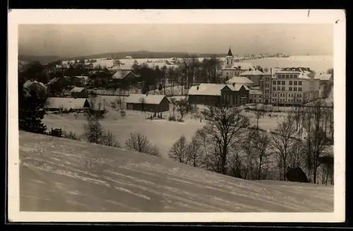 AK Kunvald v. Cechach, Ortsansicht im Schnee