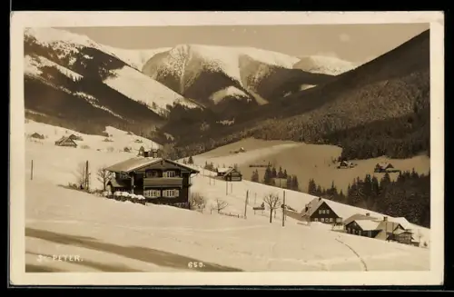AK St. Peter, Talblick im Winter