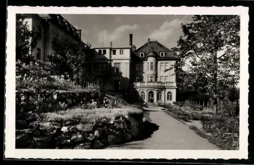 AK Teplice nad Becvou, Partie am Sanatorium