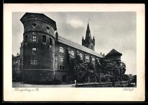 AK Königsberg i. Pr., Partie am Schloss