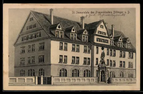 AK Dillingen a. D., St. Immaculata des Frauenklosters