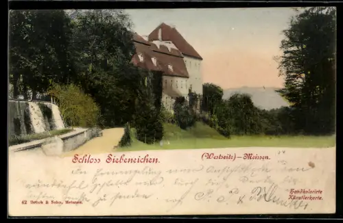 AK Meissen, Schloss Siebeneichen, Westseite