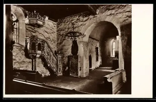AK Meissen, Kriegergedächtniskirche v. Prof. E. P. Börner, Gewölbe