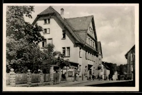 AK Weissenborn i. Thür., Gasthaus Thüringer Hof, Inh. Anna Schröder