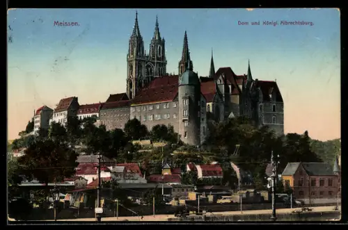 AK Meissen, Dom u. Kgl. Albrechtsburg