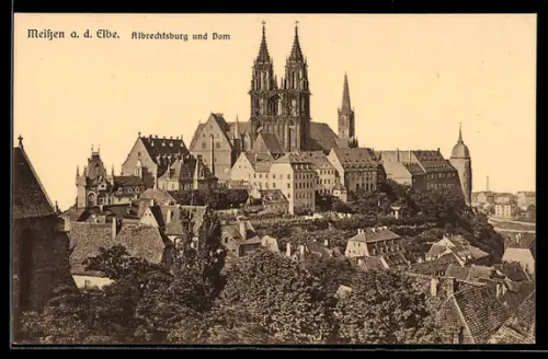 AK Meissen, Albrechtsburg u. Dom