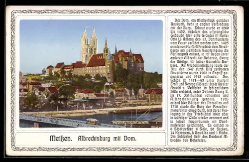 AK Meissen, Albrechtsburg u. Dom, Infotexte
