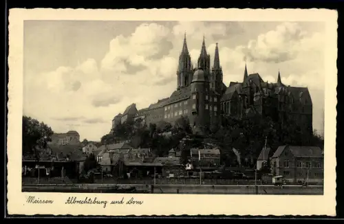 AK Meissen, Blick zur Albrechtsburg
