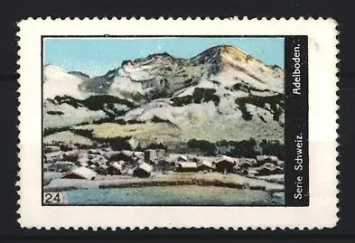Reklamemarke Adelboden, Serie Schweiz, Berglandschaft