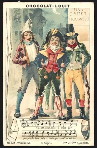 Sammelbild Bordeaux, Louit-Frères, Chocolat-Louit, Cadet Rousselle