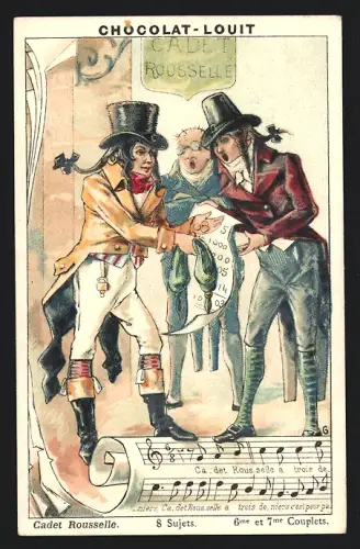 Sammelbild Bordeaux, Louit-Frères, Chocolat-Louit, Cadet Rousselle