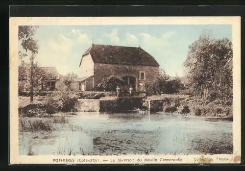 AK Pothiéres, le déversoir du Moulin Clemencelle