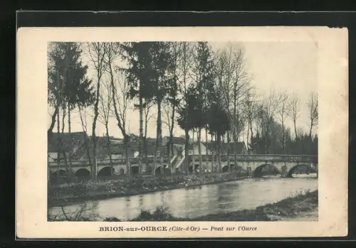 AK Brion-sur-Ource, Pont sur l`Ource