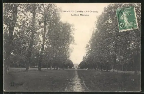 AK Chevilly, Le Chateau, l`Allee Madame