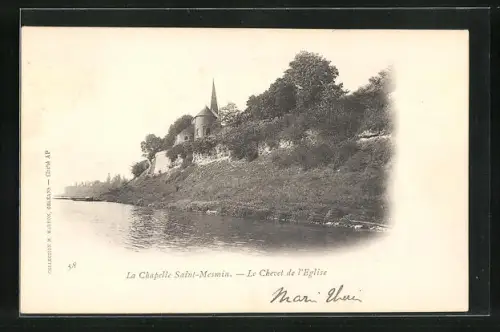 AK La Chapelle Saint Mesmin, Le Chevet de l`Église
