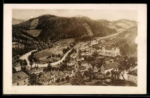 AK Bad Johannisbronn, Ortsansicht aus der Vogelschau