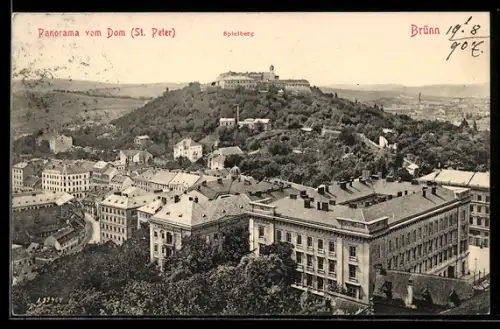 AK Brünn, Panorama vom St. Peter Dom