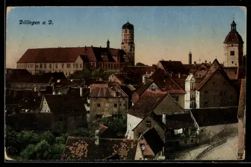 AK Dillingen / Donau, Teilansicht