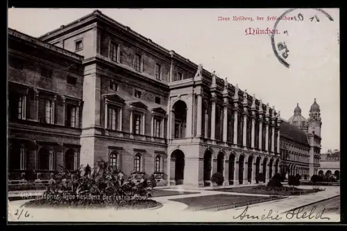 AK München, Neue Residenz, der Festsaalbau