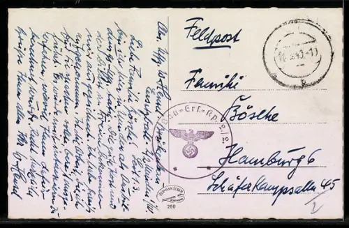 AK Minden i. W., Strassenpartie mit Rathaus