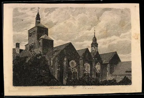 Künstler-AK Minden i. W., Dom