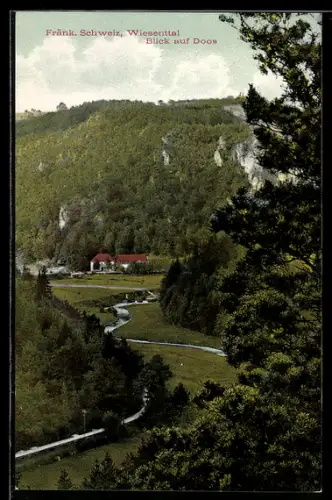 AK Doos /Fränkische Schweiz, Wiesenttal, Blick auf Doos