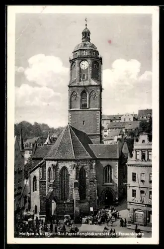 AK Meissen a. d. Elbe, Porzellanglockenspiel der Frauenkirche