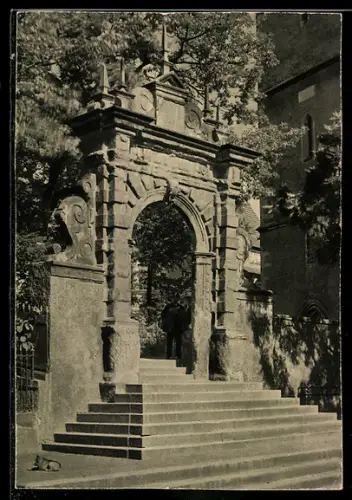 AK Meissen, Tuchmachertor am alten Frauenkirchhof