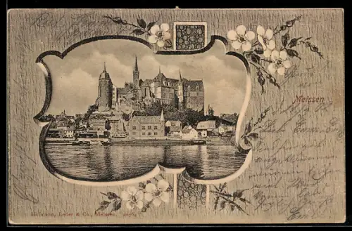 AK Meissen, Blick zur Albrechtsburg