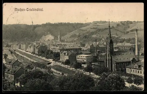 AK Meissen-Triebischtal, Teilansicht