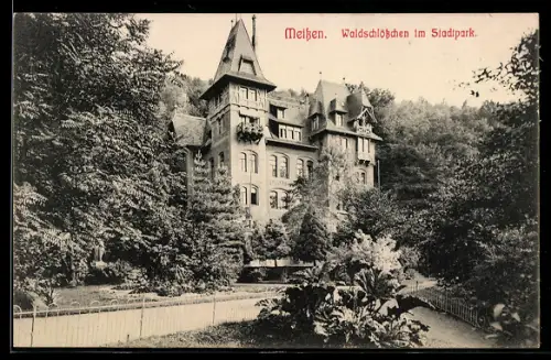 AK Meissen, Waldschlösschen im Stadtpark