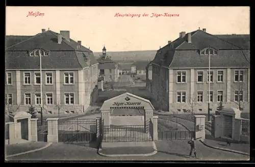 AK Meissen, Haupteingang der Jäger-Kaserne