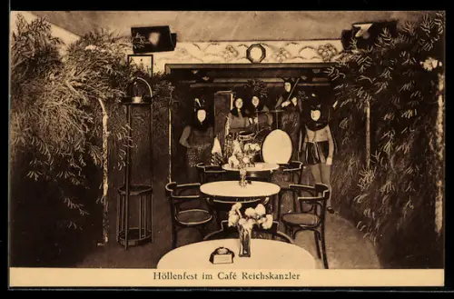 AK Weinböhla, Höllenfest im Cafe Reichskanzler