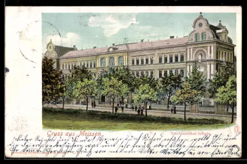 AK Meissen, Blick auf die Triebischthalschule