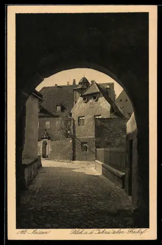 AK Alt-Meissen, Blick a. d. Jahna'schen Freihof
