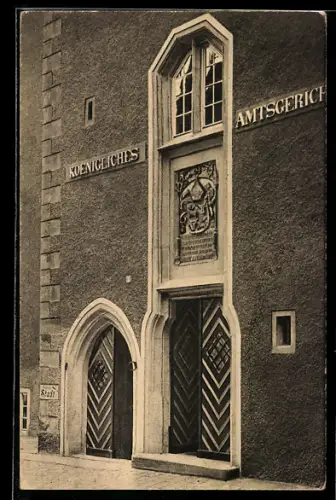 AK Alt-Meissen, Tor des Bischöflichen Palastes