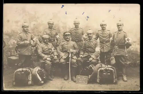 Foto-AK 6. Feldzug Lazarett 1914, Rotes Kreuz