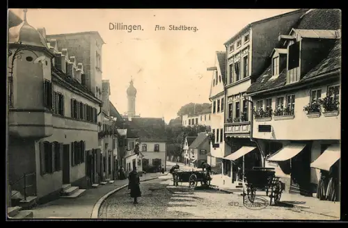 AK Dillingen, Strassenpartie am Stadtberg