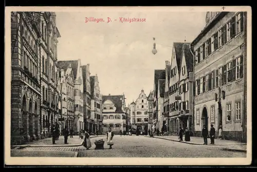 AK Dillingen, Blick in die Königstrasse